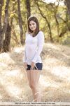 Beautiful Brunette Alex M Strips Outdoor Showing That She Doesnâ€™t Wear Lingerie