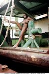 Busty Long Haired African Beauty Deserea A Loves To Demonstrate Her Yummy Nude Body