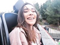 Pretty Brunette Aria Lee Sucks And Rides Hard Pecker In POV